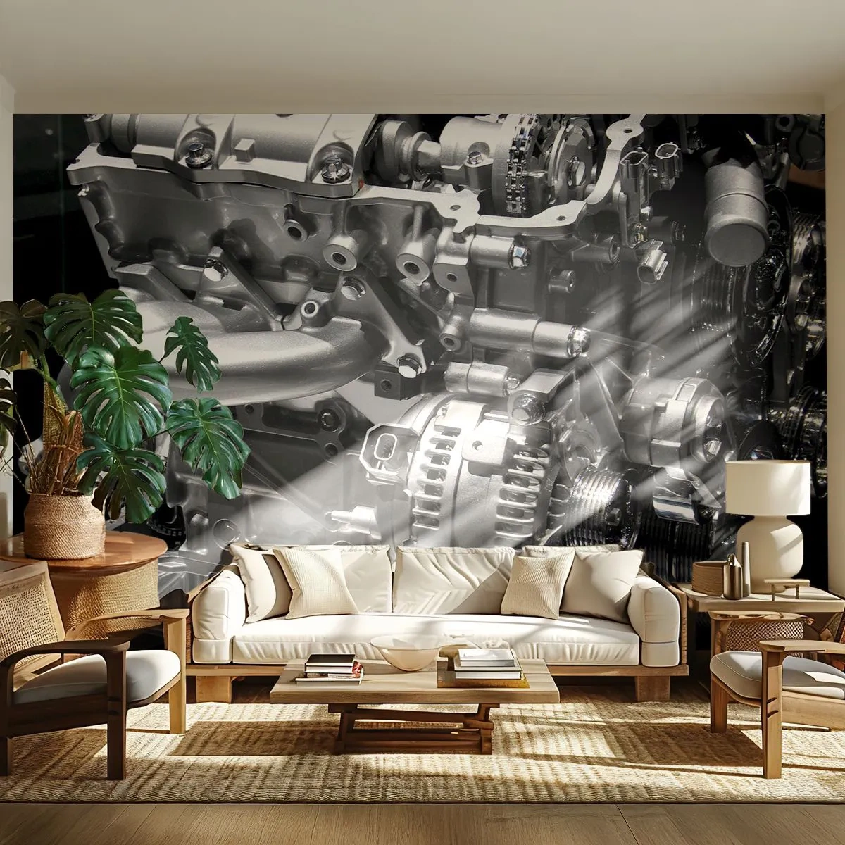 Fotótapéta Premium Sand - Acél, szép, erős - Autóipari, Autómotor, 3D - 100x70 cm