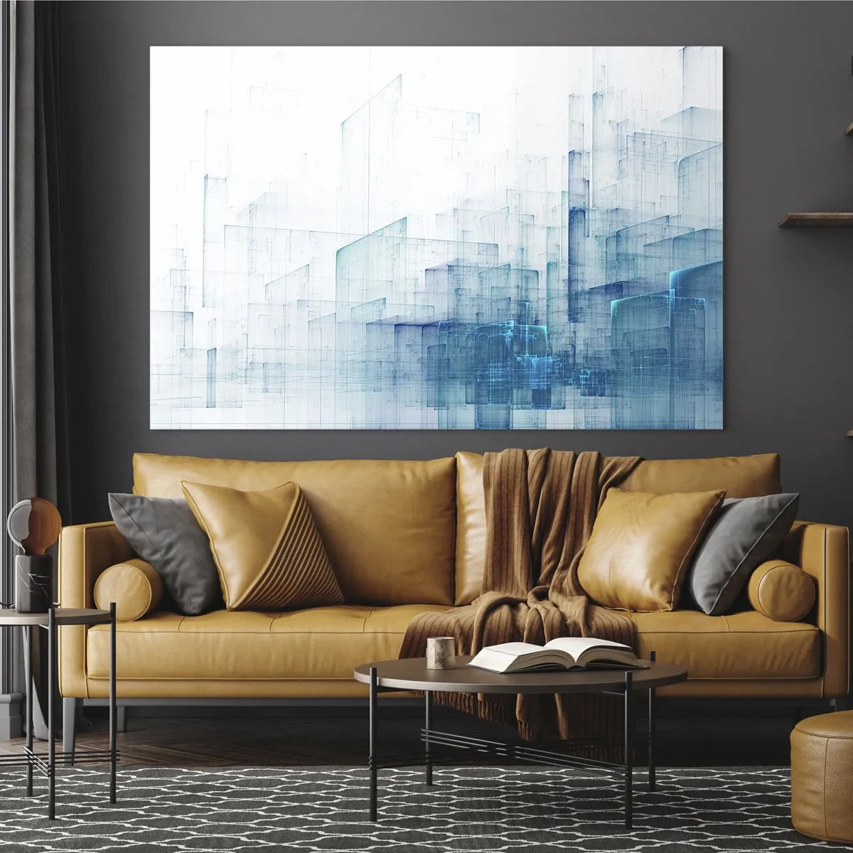 Üveg kép - Hogyan lett az űr - 120x80 cm