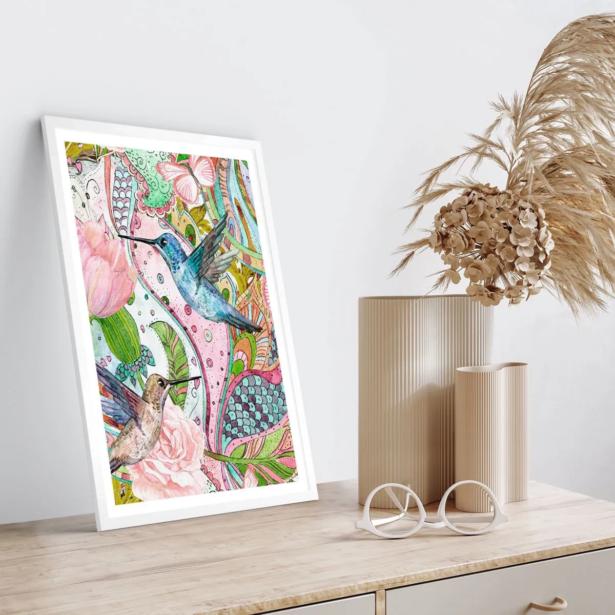 Poszter fekete keretben - Szőlőbe gabalyodva - 70x100 cm