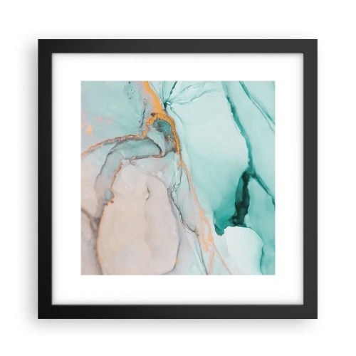 Poszter fehér keretben - Formák és színek tánca - 30x30 cm