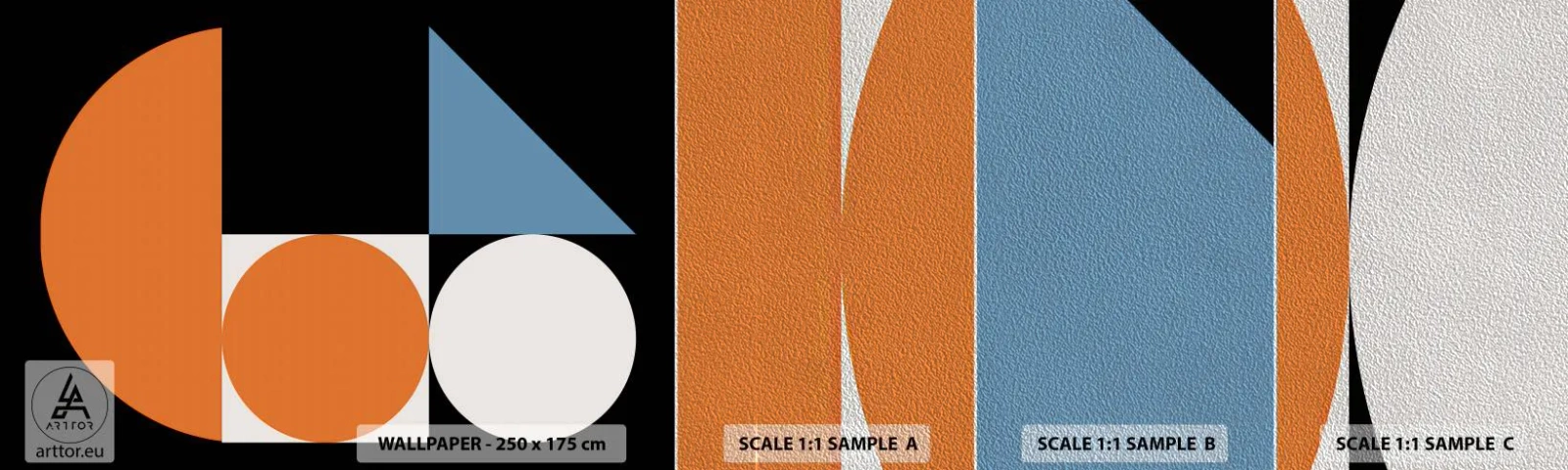 Fotótapéta Minta Premium Sand - Képletes rendszer - Absztrakció, Grafika, Geometrikus minta - 100x30 cm