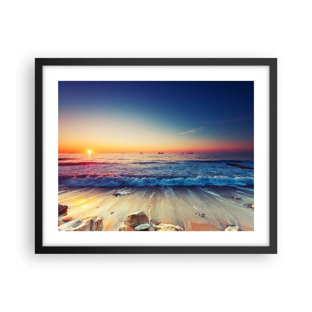 Poszter fehér keretben - Mi a helyzet a horizonton túl? - 50x40 cm