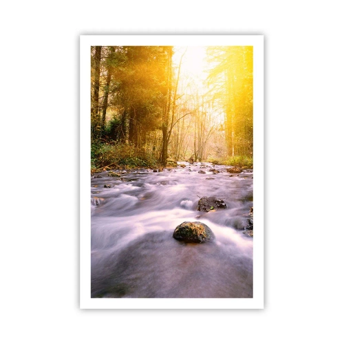 Poszter - Malachit ezüst és arany keretben - 61x91 cm