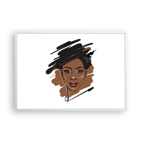 Poszter fekete keretben - Édes, mint a csokoládé - 100x70 cm