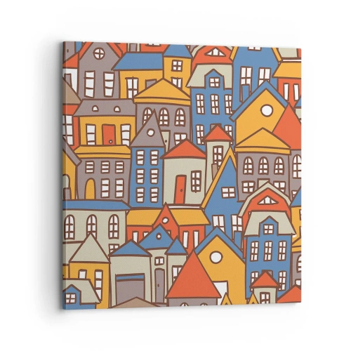 Vászonkép - A ház mögött van a ház - 70x70 cm