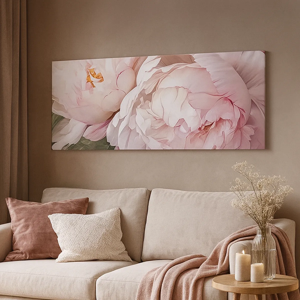 Vászonkép - Virágba borulva - 30x30 cm