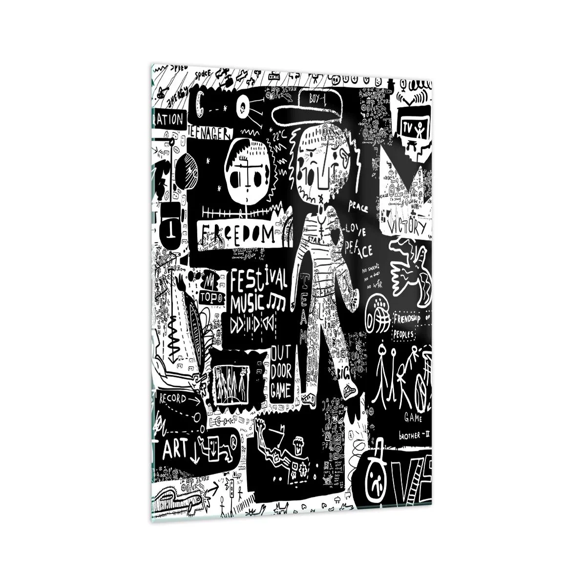 Üveg kép - A szellemi fiatalság törvényei és örömei - 70x100 cm