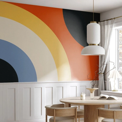 Fotótapéta Standard Eco - Absztrakt geometrikus kompozíció retro stílusban - 100x70cm - Magam felé - Modern fali dekoráció nappalihoz és hálószobához ARTTOR