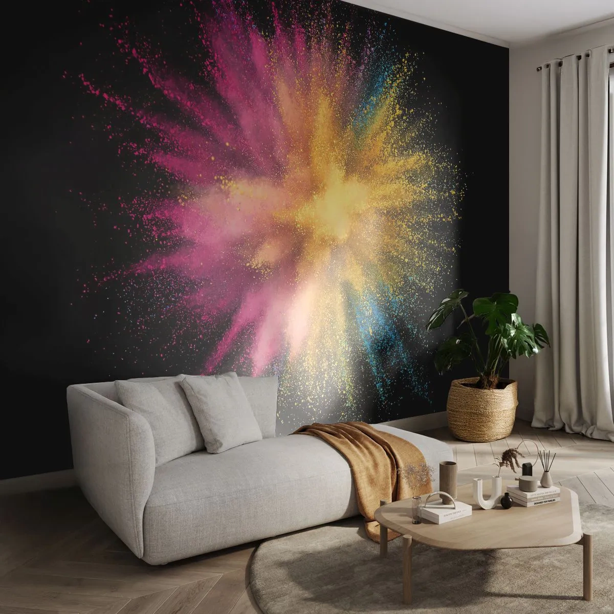 Fotótapéta Premium Canvas - A színek születése - Absztrakció, Darab, Fantázia - 250x175 cm