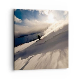 Vászonkép - Hegyi kihívás teljesítve - 30x30 cm