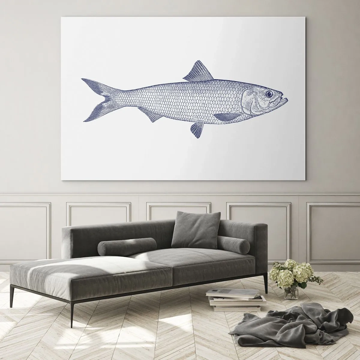 Üveg kép - Üdvözlet az északi tengerektől - 70x50 cm