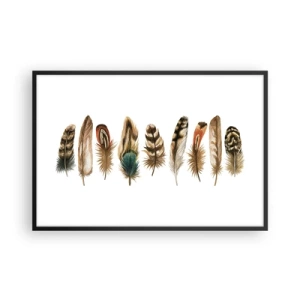 Poszter fehér keretben - Tollas variáció - 91x61 cm