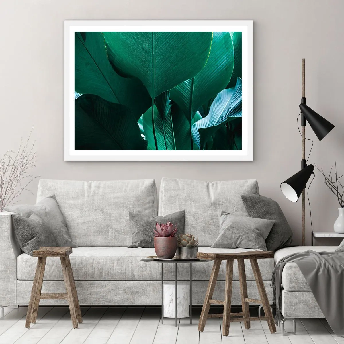 Poszter fekete keretben - A fény felé nézve - 91x61 cm