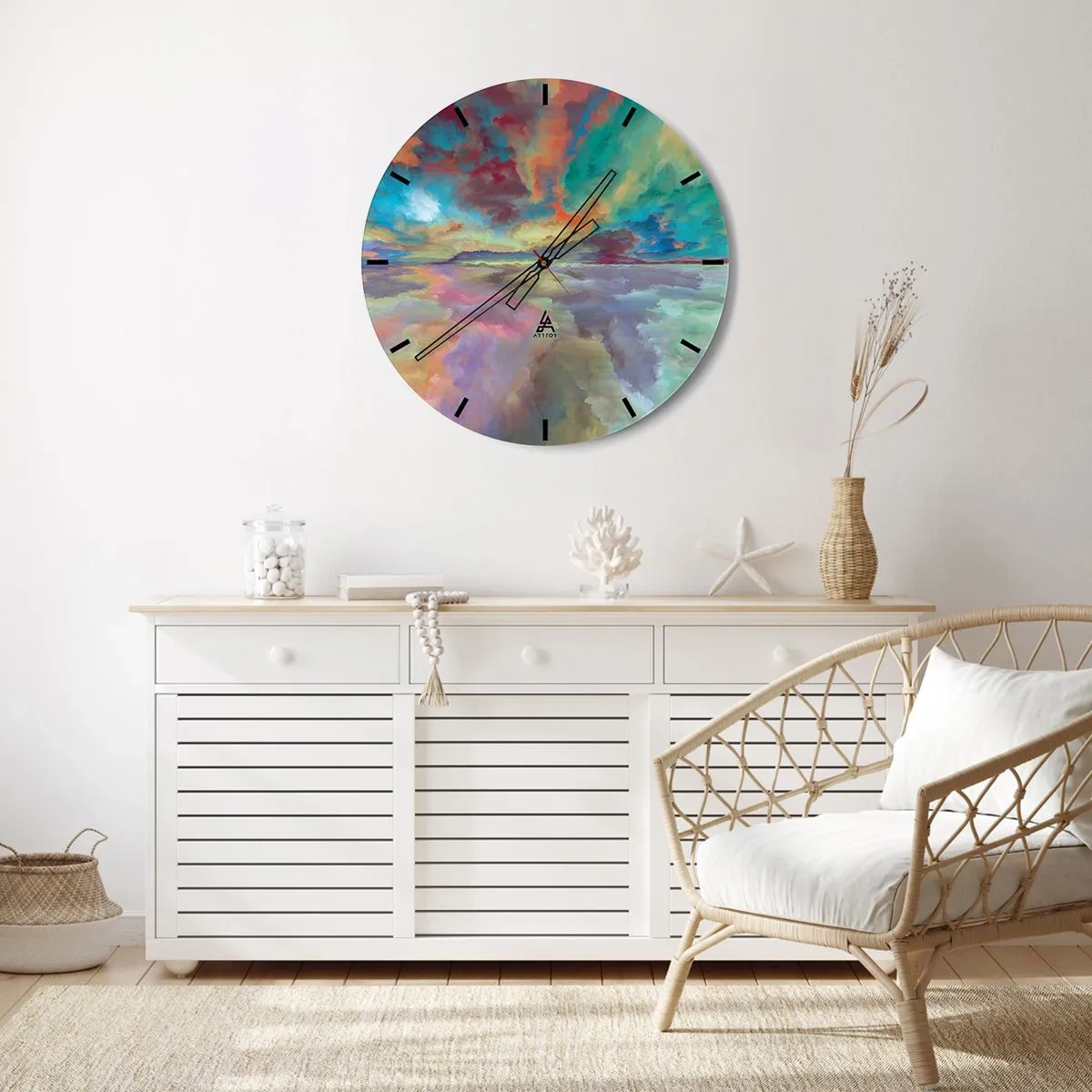 Falióra, Óra - Két mennyország - 40x40 cm