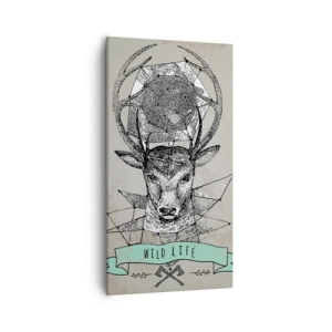 Vászonkép - Szt. Hubertus látomása - 55x100 cm