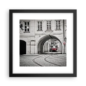 Poszter fehér keretben - A város labirintusán keresztül - 30x30 cm