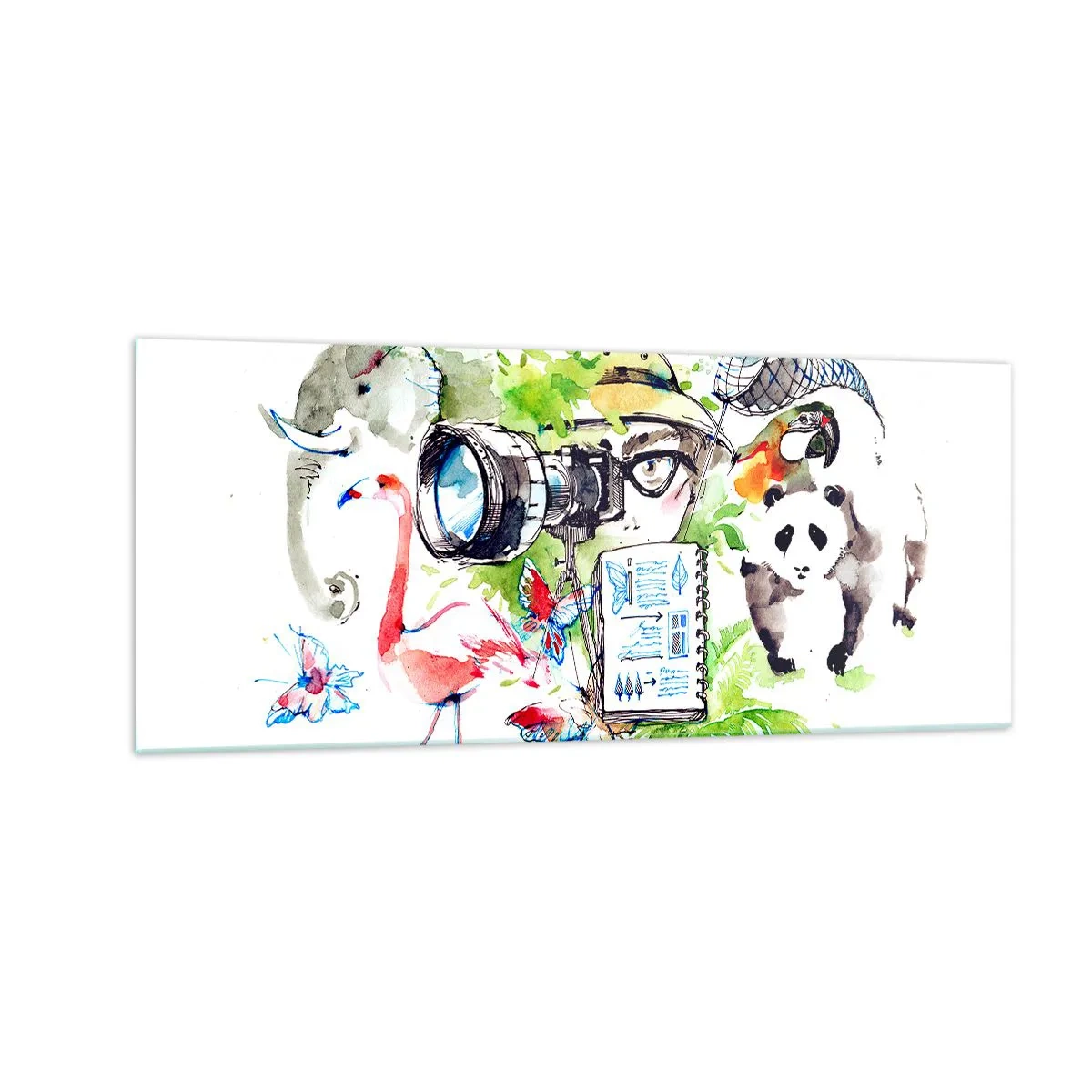 Üveg kép - Az utazó lencséjében - 100x40 cm