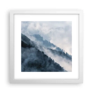 Poszter fekete keretben - A hegyek misztikája - 30x30 cm