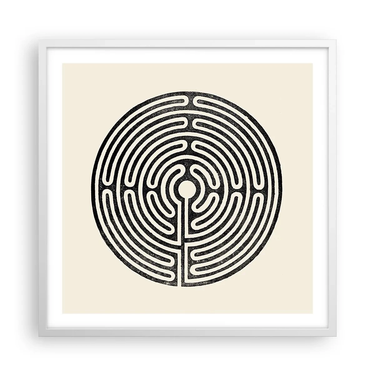 Poszter fekete keretben - Titokzatos rend - 60x60 cm