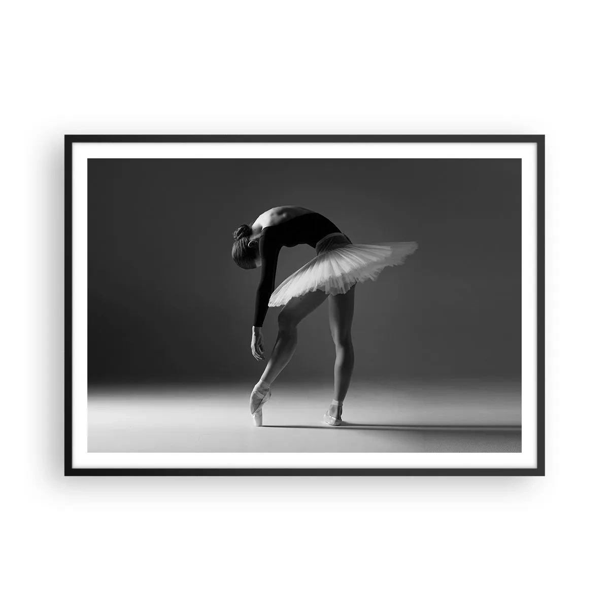 Poszter fehér keretben - Bella balerina - 100x70 cm