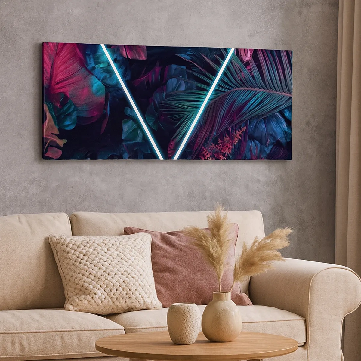 Vászonkép - Disco stílusú kert - 30x30 cm