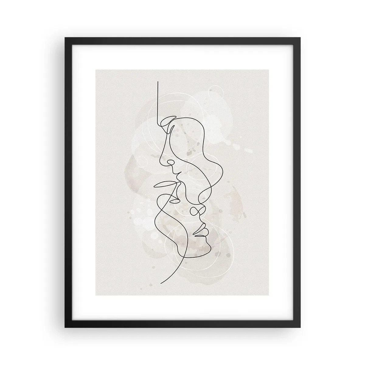 Poszter fehér keretben - Ölelésbe gabalyodva - 40x50 cm