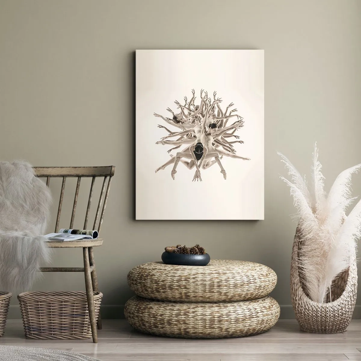 Vászonkép - Virágzás a táncban - 55x100 cm