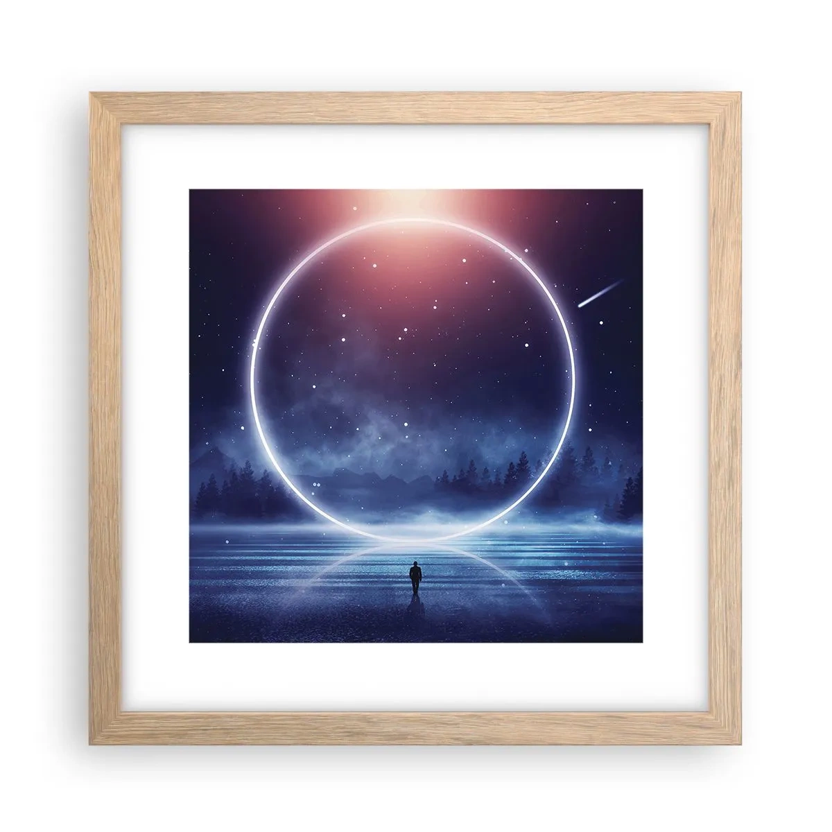 Poszter világos tölgy keretben - Már itt vannak... - 30x30 cm