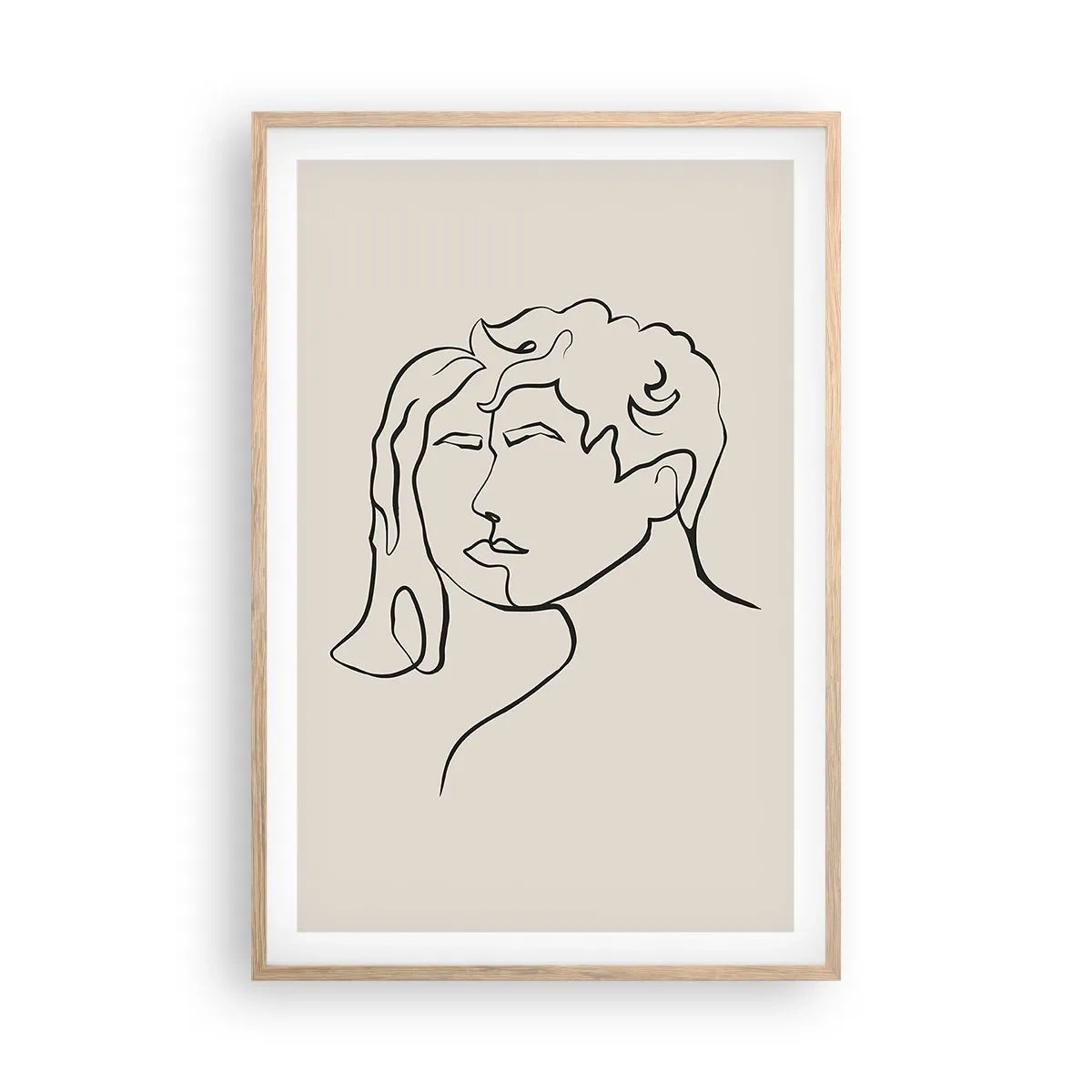 Poszter világos tölgy keretben - És egységgé vált - 61x91 cm