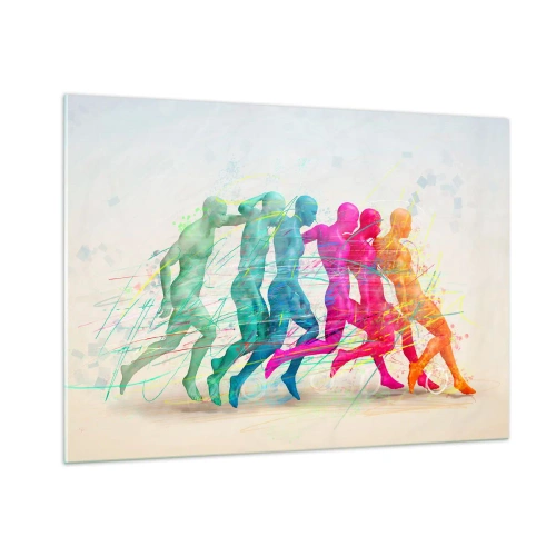 Üveg kép - A mozgás harmóniája - 100x70 cm