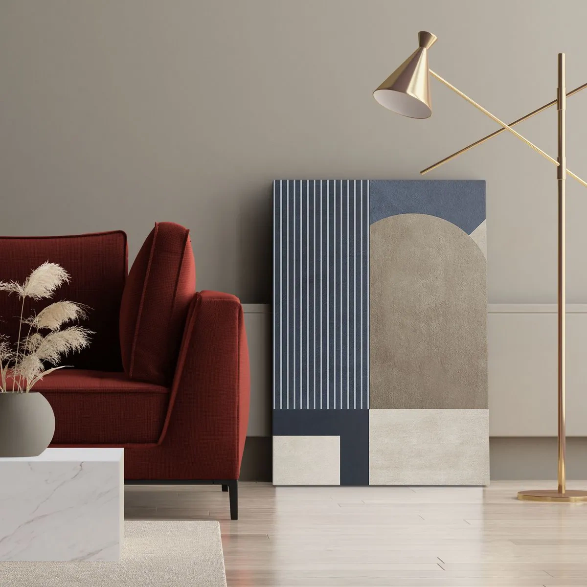 Vászonkép - Az egyszerűség és a kerekség kompozíciója - 70x100 cm