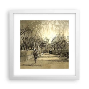 Poszter fekete keretben - Egy tollal megállított pillanat - 30x30 cm