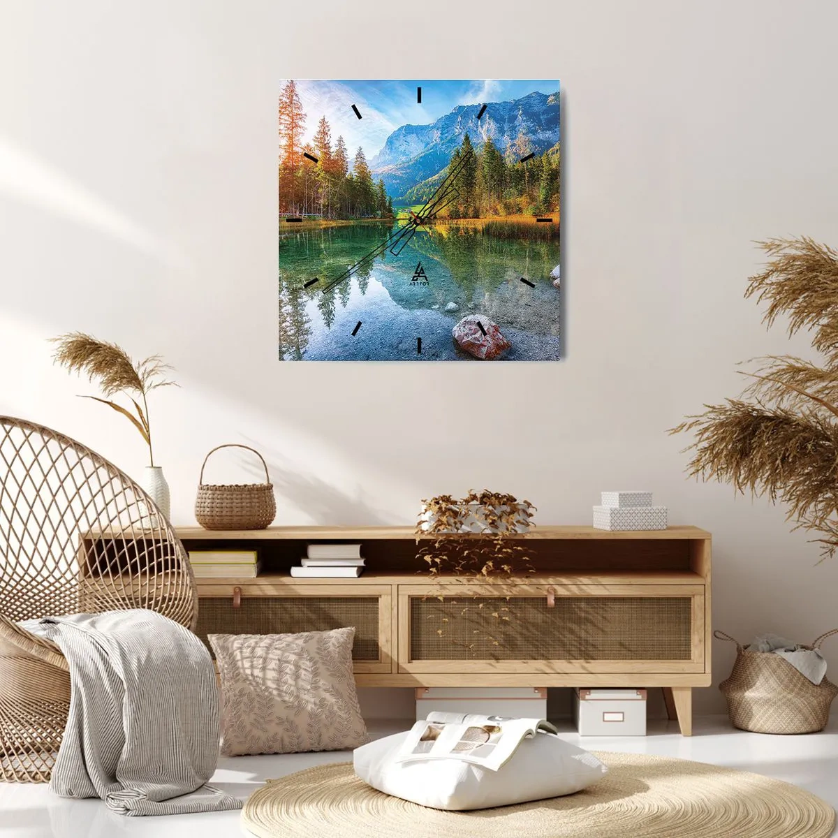 Falióra, Óra - Az ősz enyhesége - 30x30 cm