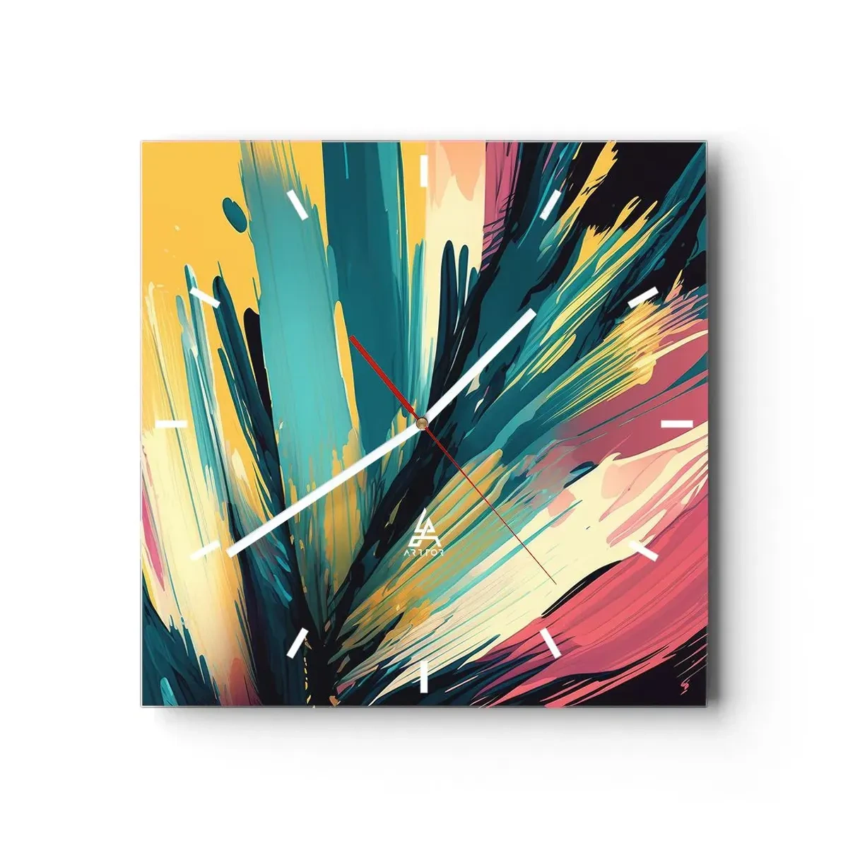 Falióra, Óra - Kompozíció - az öröm robbanása - 30x30 cm