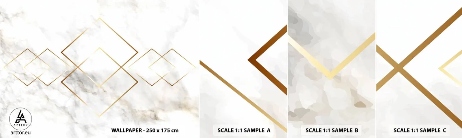 Fotótapéta Minta Öntapadós Deluxe Sticker - Kilátás a végtelenbe - Absztrakció, Darab, Üveggolyó - 100x30 cm