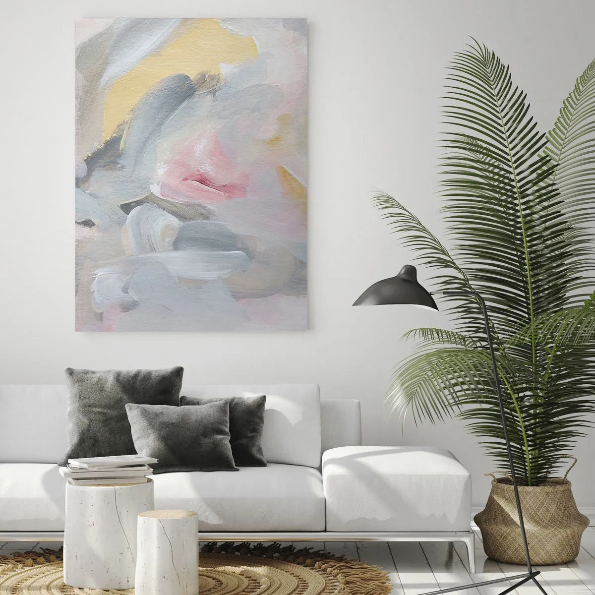 Üveg kép - Egy pasztell világban - 50x70 cm