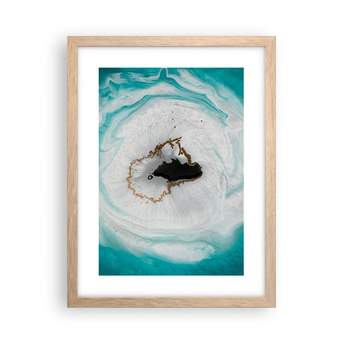 Poszter világos tölgy keretben - Behatolni - 30x40 cm