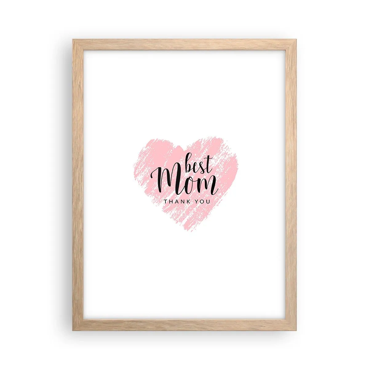 Poszter világos tölgy keretben - Mindig a megfelelő pillanat - 30x40 cm