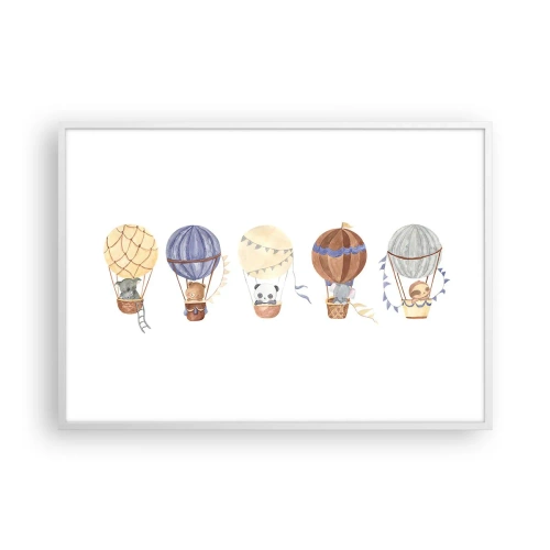 Poszter fekete keretben - Barátok egy utazáson - 100x70 cm