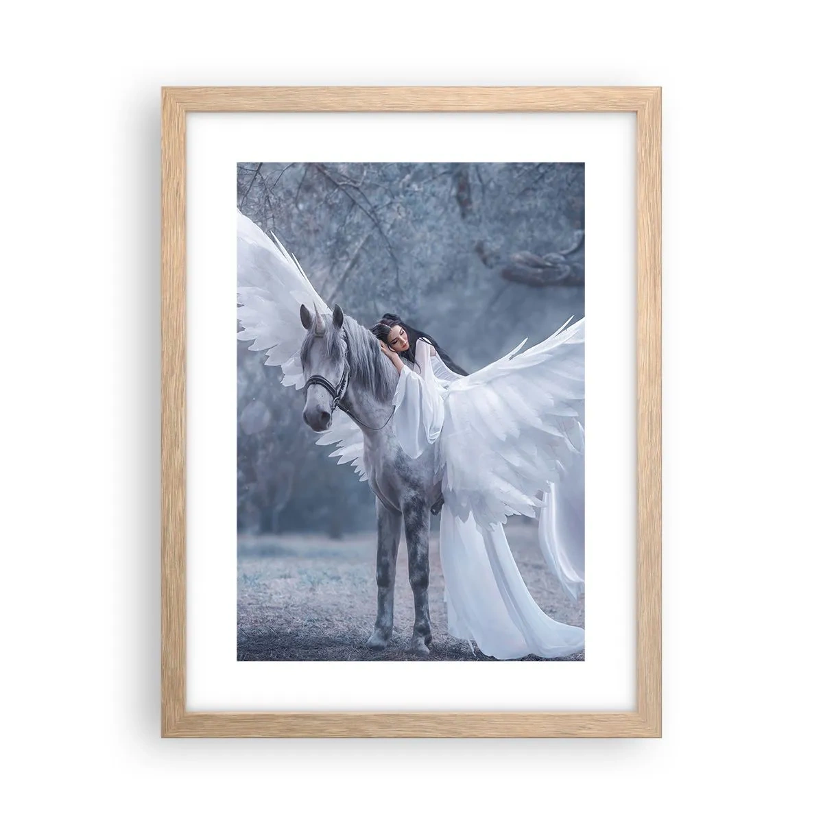 Poszter világos tölgy keretben - Egy ihletett pillanat - 30x40 cm