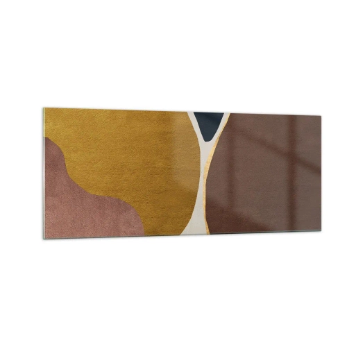 Üveg kép - Absztrakció - egy hely a térben - 100x40 cm