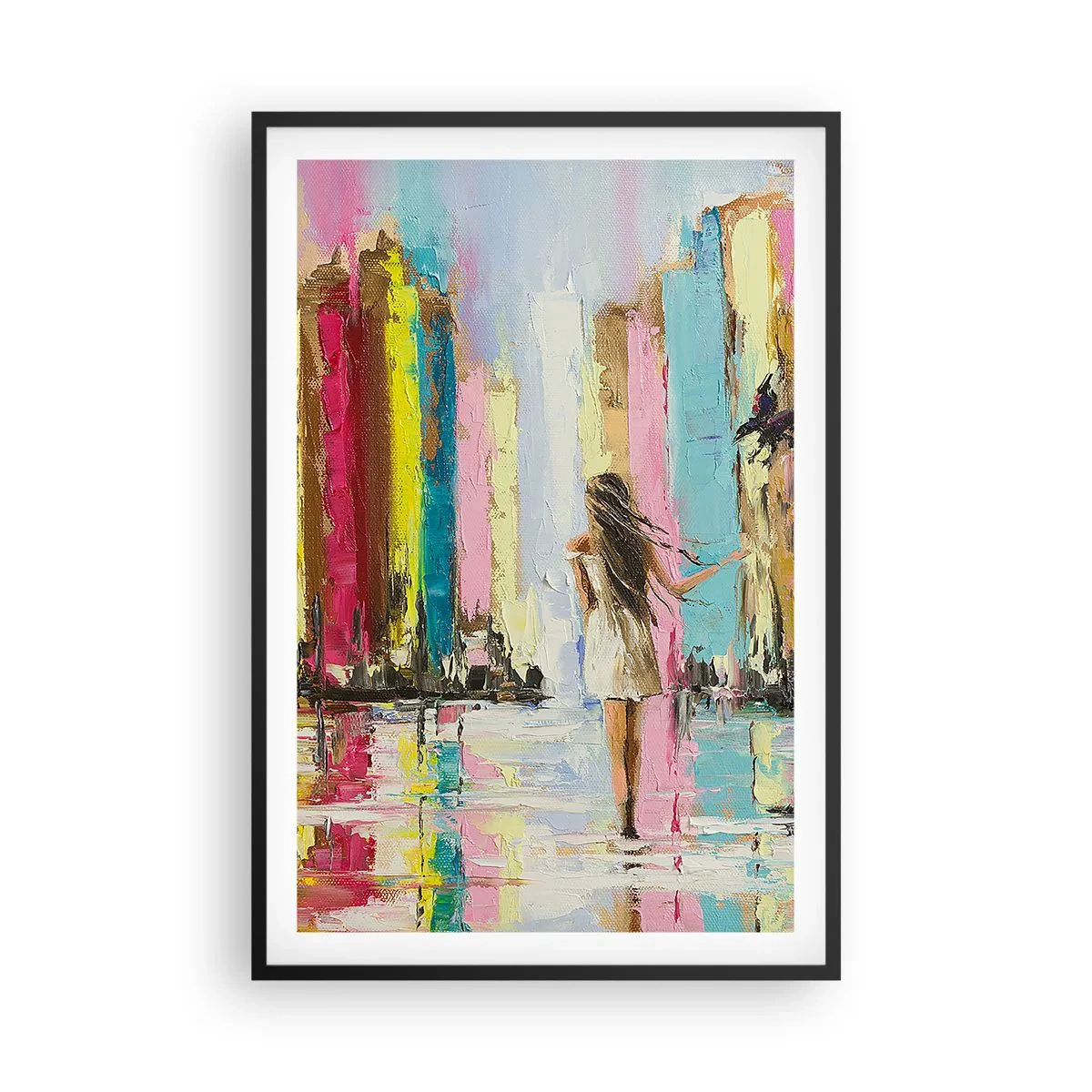 Poszter fehér keretben - Kövessél - 61x91 cm