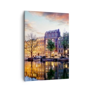 Vászonkép - Visszafogott és derűs holland szépség - 50x70 cm