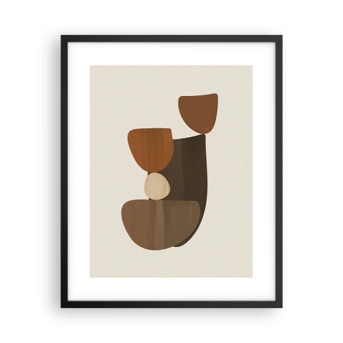 Poszter fehér keretben - Bronz kompozíció - 40x50 cm