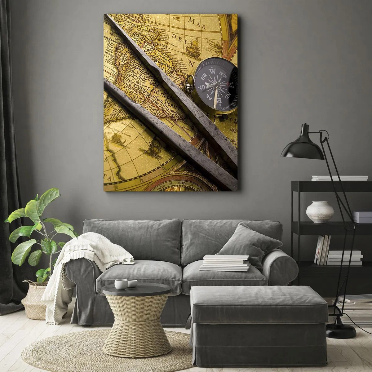 Vászonkép - Hol vannak ezek a kincsek? - 50x70 cm