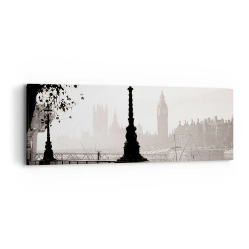 Vászonkép - Londoni reggel - 90x30 cm