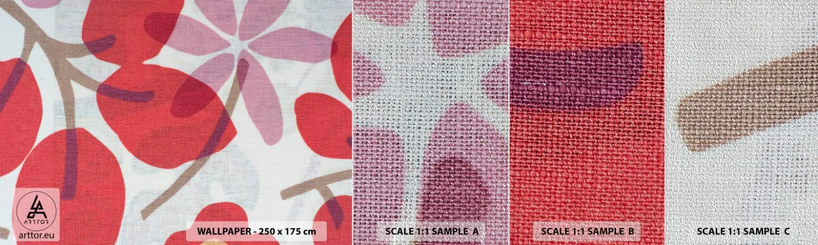 Fotótapéta Minta Premium Sand - Virágkompozíció rózsaszínben - Boho, Virágok, Minimalizmus - 100x30 cm