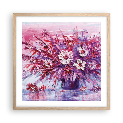 Poszter világos tölgy keretben - Ártatlanság és szenvedély - 50x50 cm