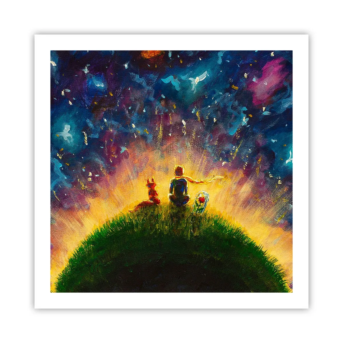 Poszter - Szerelem és barátság – az egész világ - 60x60 cm