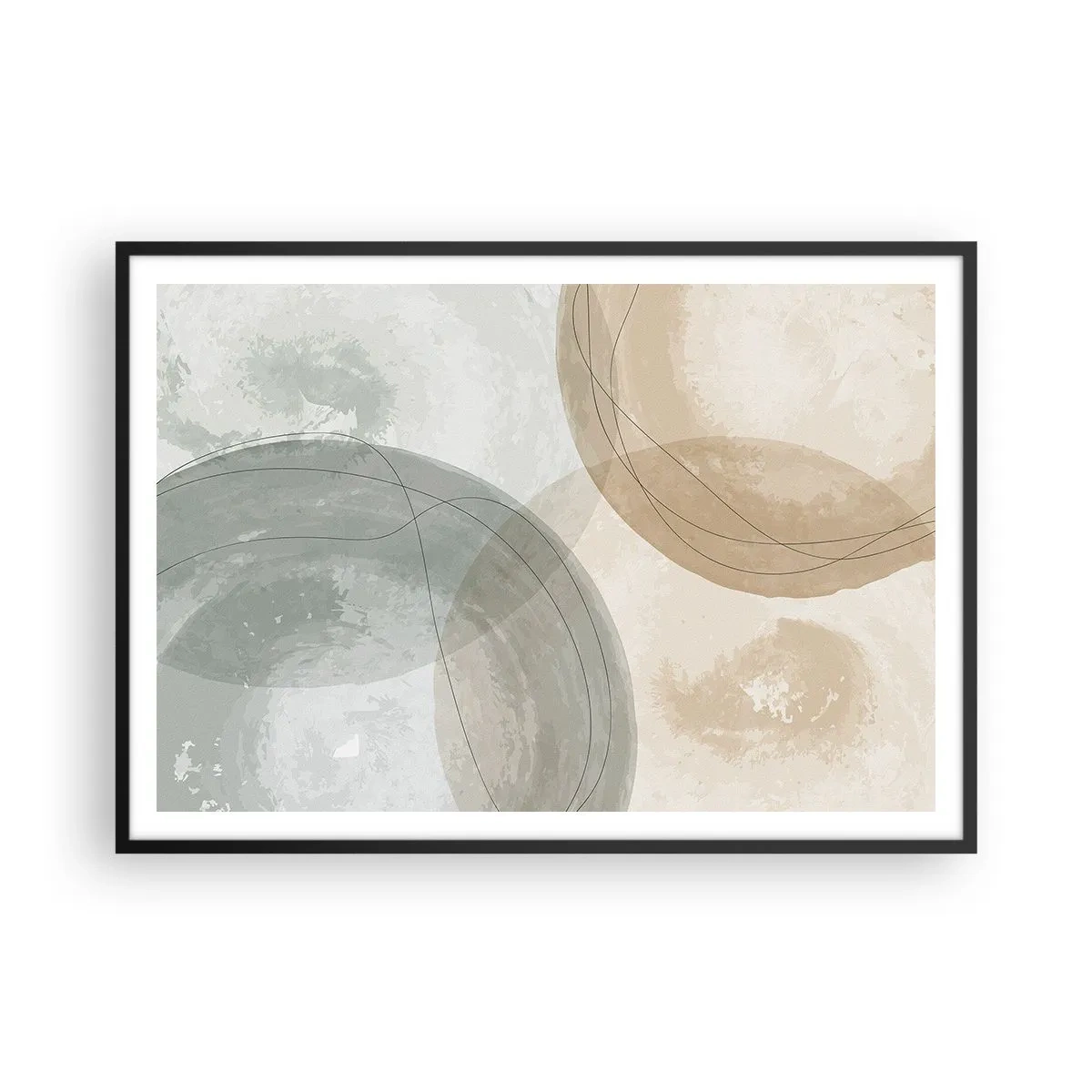 Poszter fehér keretben - világok behatolása - 100x70 cm